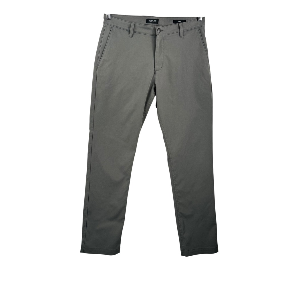 Proof Nomad Huckberry Straight Pants sz 34 Grey Technical Twill Performance